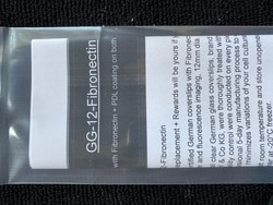 Neuvitro Fibronectin coated sterile German glass coverslips for cell culture,