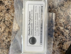 Neuvitro CE certified German glass coverslips for cell culture and confocal /IHC imaging, 18mm diameter #1.5 thick 100 /pk untreated