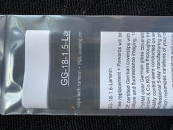 Neuvitro&nbsp;Laminin coated sterile German glass coverslips for cell culture, 18mm dia #1.5 thick 60/pk, ready to use in cell culture.