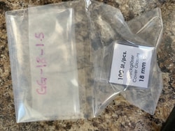 Neuvitro CE certified German glass coverslips for cell culture and confocal /IHC imaging, 18mm diameter #1.5 thick 100 /pk untreated