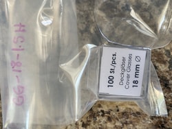 Neuvitro CE certified High precision German glass coverslips for cell culture