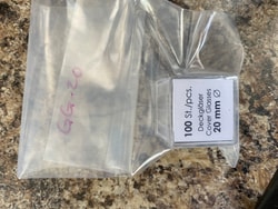 Neuvitro CE certified German glass coverslips for cell culture and confocal /IHC imaging, 20mm diameter #1 thick 100 /pk untreated