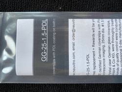 Neuvitro Poly-D-lysine coated sterile German glass coverslips for cell culture, 25mm dia #1.5 thick 90/pk, ready to use in cell culture.