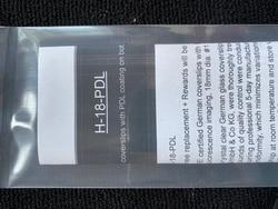 Neuvitro Poly-D-lysine coated sterile German glass coverslips for cell culture, 18mm dia #1 thick 45/pk, ready to use in cell culture.