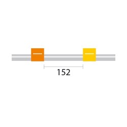 Glass Expansion&nbsp;Contour Flared End PVC Pump Tube 2tag 0.51mm ID Orange/Yellow, PKT 6 (1360400225, N0777476)