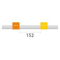 Glass Expansion PVC Pump Tube 2tag 0.51mm ID Orange/Yellow (PKT 12), Quantity:
