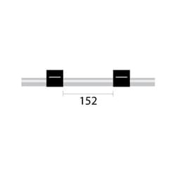 Glass Expansion Contour Flared End PVC Pump Tube 2tag 0.76mm ID Black/Black