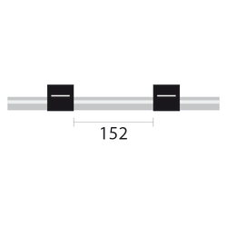 Glass Expansion&nbsp;Contour Flared End PVC Pump Tube 2tag 0.76mm ID Black/Black, PKT 6 (B0506058)