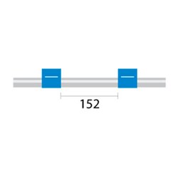 Glass Expansion PVC Pump Tube 2tag 1.65mm ID Blue/Blue (PKT 12), Quantity: