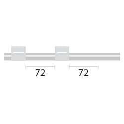 Glass Expansion&nbsp;Contour Flared End PVC Pump Tube 3tag 1.02mm ID White/White (PKT 6)