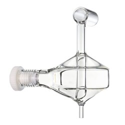 Glass Expansion&nbsp;Twister Spray Chamber with Helix CT, 50ml cyclonic, Borosilicate glass. Includes UFT-16-75 UniFit Connector (1 unit), and 70-803-1439 Helix CT locking screw with seal (1 unit)
