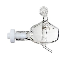 Glass Expansion Twister Spray Chamber with Helix CT, 50ml cyclonic, Borosilicate