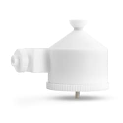 Glass Expansion&nbsp;Tracey TFE Spray Chamber with Helix CT, 50ml cyclonic, PTFE.Includes UFT-16-75 UniFit Connector (1 unit) and 70-803-1439 Helix CT locking screw with seal (1 unit)