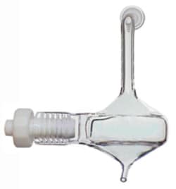 Glass Expansion&nbsp;Tracey Spray Chamber with Helix CT 50ml cyclonic, Borosilicate glass.  Includes UFT-075 UniFit Connector (1 unit) and 70-803-1439 Helix CT locking screw with seal (1 unit)