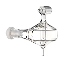 Glass Expansion&nbsp;Twister Spray Chamber with Helix CT, 50ml cyclonic, Borosilicate glass.  Includes UFT-16-75 UniFit Connector (1 unit) and 70-803-1439 Helix CT locking screw with seal (1 unit)