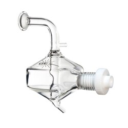 Glass Expansion&nbsp;Twister Spray Chamber with 2.4mm Aux Port and 90deg Screw Mount, 50ml cyclonic, Borosilicate glass. Includes UFT-16-75 UniFit Connector (1 unit) and 70-803-1439 Helix CT locking screw with seal (1 unit)