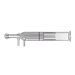 Glass Expansion&nbsp;Quartz Torch 2.5mm injector, 4mm OD side arms for Spectro EOP