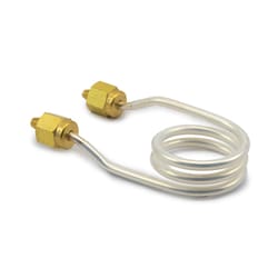 Glass Expansion RF Coil, Glass Expansion, silver plated and Teflon-coated,