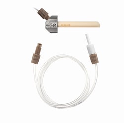 Glass Expansion VeeSpray Ceramic DC Nebulizer, Includes STT-16-75 Sample Tubing 0.75mm ID x 1/16 OD (750mm length), 70-803-1350 Ratchet Connector and 70-803-0772 Ferrule for VeeSpray Nebulizer (1 of each), and 70-803-1292 Gas Fitting with Ratchet Nebulizer connector
