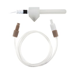 Glass Expansion&nbsp;OpalMist DC Nebulizer 0.1mL/min, Includes NFT-025 UniFit Connector with 0.25mm ID x 1.3mm OD x 700mm long tubing (1 piece), and  70-803-1070 Gas Fitting with Ratchet Nebulizer connector