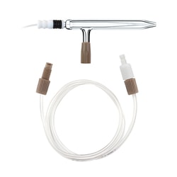 Glass Expansion&nbsp;MicroMist DC Nebulizer 0.6mL/min, Includes NFT-050 UniFit Connector with 0.50mm ID x 1.3mm OD x 700mm long tubing (1 piece), and 70-803-1070 Gas Fitting with Ratchet Nebulizer connector