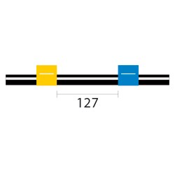 Glass Expansion&nbsp;Viton Pump Tube 2tag 1.52mm ID Yellow/Blue (PKT 12)