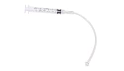 Origen Biomedical 20 mL syringe on a female luer with 15 cm sealed SCD tubing