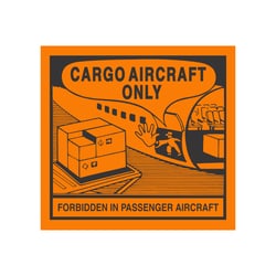 Saf T Pak Inc STP-806 - Cargo Aircraft Only Label, 5 x 5in.
