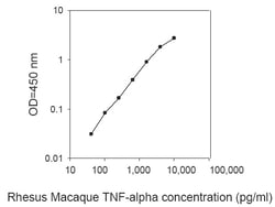 Raybiotech Inc Rhesus Monkey TNF alpha ELISA Kit, Quantity: Each of 1