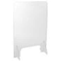 DISPLAY 2GO Countertop Sneeze Shield, Acrylic, Single Panel - Clear, Quantity: