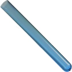 LAKE CHARLES MFG 16x150mm Test Tubes, Polystyrene, Round BTM, 20ml Vol, Neon Blue, Karter Scientific 400D1 (Case of 1000)