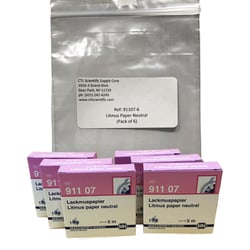 CTL Scientific Supply Corp LITMUS PAPER NEUTRAL,PK/6 DISP