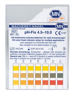CTL Scientific Supply Corp PH INDICATOR STRIPS 4.5-10.0, Quantity: Each