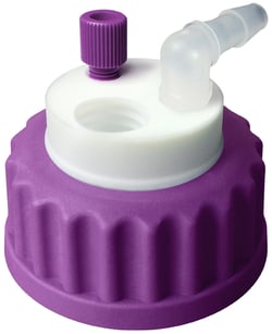 Analytical Sales Canary-Safe Waste Cap, GL45, with 1 Standard Tubing Port