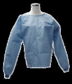 HPK INDUSTRIES Long Sleeve Scrub Shirts SMS Multi-Layer, XL, Quantity: