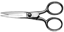 KLEIN CUTLERY LLC&nbsp;4 1/2 SCISSOR WITH LARGE RING
