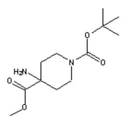 Accela Chembio Inc&nbsp;Methyl 1-boc-4-aminopiperidine-4-carboxylate |  1g |  321997-89-1 |  MFCD06200674 |  95+% |  Shelf Life: 900 Days |  Light Sensitive/+4