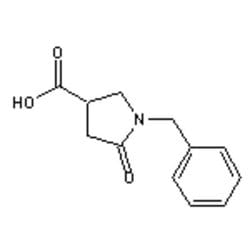Accela Chembio Inc&nbsp;1-benzyl-5-oxo-3-pyrrolidinecarboxylic Acid |  25g |  5733-86-8 |  MFCD00085749 |  97+% |  Shelf Life: 2160 Days |  Moisture Sensitive