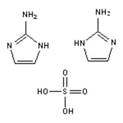 Accela Chembio Inc&nbsp;2-aminoimidazole Hemisulfate |  25g |  1450-93-7 |  MFCD00013162 |  97+% |  Shelf Life: 1440 Days |  Moisture Sensitive