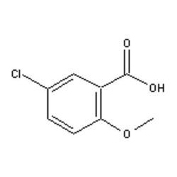 Accela Chembio Inc&nbsp;5-chloro-2-methoxybenzoic Acid |  100g |  3438-16-2 |  MFCD00017546 |  97+% |  Shelf Life: 1260 Days |  Light Sensitive