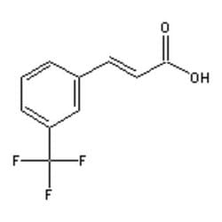 Accela Chembio Inc&nbsp;3-(trifluoromethyl)cinnamic Acid |  Predominantly Trans |  100g |  779-89-5 |  MFCD00004393 |  97+% |  Shelf Life: 1440 Days |  Light Sensitive