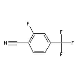 Accela Chembio Inc&nbsp;2-fluoro-4-(trifluoromethyl)benzonitrile |  25g |  146070-34-0 |  MFCD00061279 |  97+% |  D: 1.358 |  Shelf Life: 1260 Days |  Light Sensitive