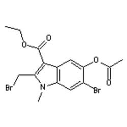 Accela Chembio Inc Ethyl 5-acetoxy-6-bromo-2-(bromomethyl)-1-methylindole-3-carboxylate
