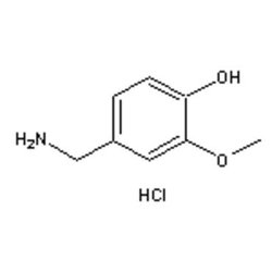 Accela Chembio Inc&nbsp;4-(aminomethyl)-2-methoxyphenol Hydrochloride |  25g |  7149-10-2 |  MFCD00012864 |  97+% |  Shelf Life: 1080 Days |  Moisture Sensitive/+4