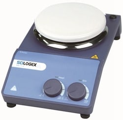 Biotang Inc MS-H-S Analog Magnetic Hotplate Stirrer, porcelain plate with Heating, speed range 0-1500 rpm, Temperature range: Ambient to 350deg.C (662 deg.F), plate diameter 135 mm