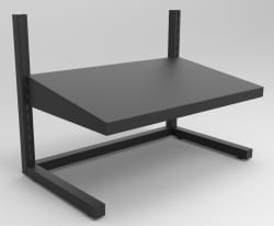 PRODUCTION BASICS FREE STANDING ADJUSTABLE FOOT REST 12"D x 20"W, Quantity: