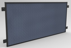 PRODUCTION BASICS TACK BOARD, 72"W Blue, Quantity: Each of 1