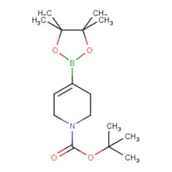 Aobchem&nbsp;N-Boc-1, 2, 5, 6-tetrahydropyridine-4-boronic acid pinacol ester, AOBCHEM USA 11664-25G. 286961-14-6. MFCD03840345
