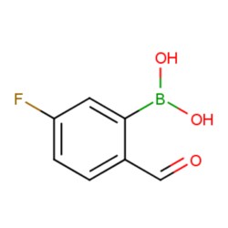 Aobchem 5-Fluoro-2-formylphenylboronic acid, AOBCHEM USA 12042-5G. 1256355-30-2.