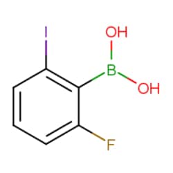 Aobchem 2-Fluoro-6-iodophenylboronic acid, AOBCHEM USA 15138-5G. 870777-22-3.